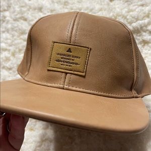 ASOS Nude Leather Hat